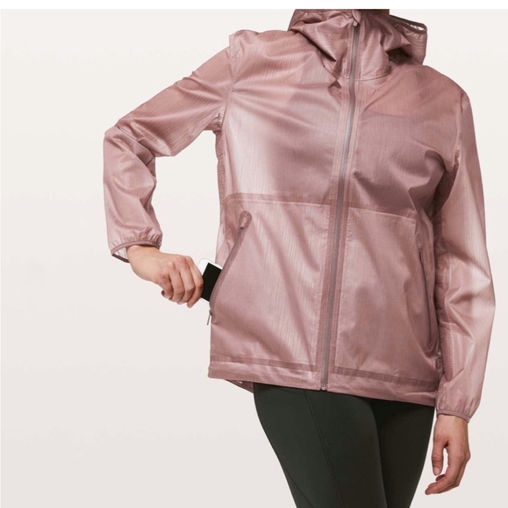 lululemon sheer joy jacket mauve pink size 2